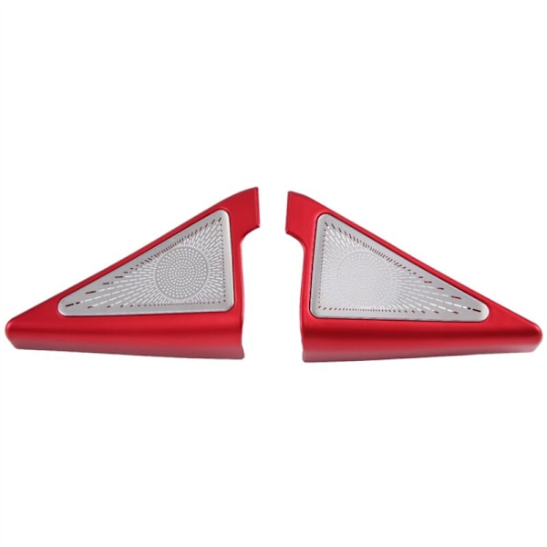 2Pcs Rear Door Stereo Speaker Cover Trim for 11Th 2022 2023, Red Home Accessories