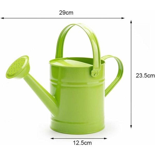 Jernvandkande - 1,5L Multi-Color Metal Havevandkande med O-ring Lille Plantevandkande Udendørs Havebruser Værktøj