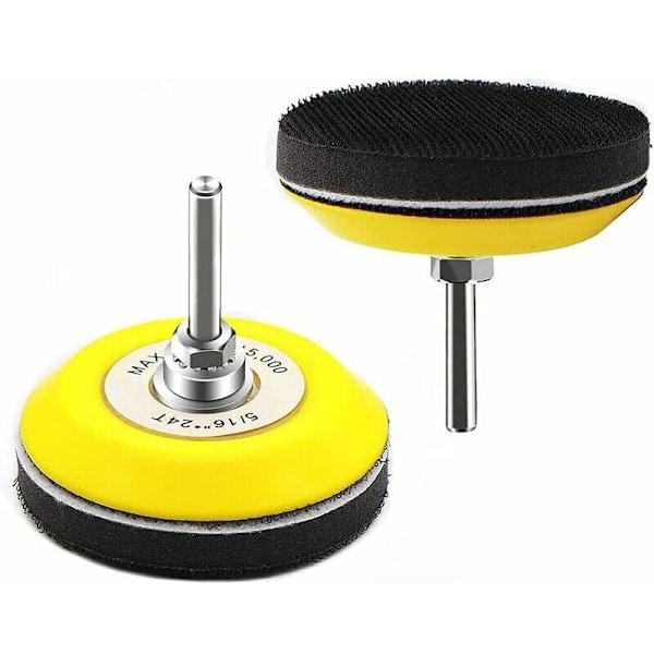 2 Pak 3\" Krog-og-løkke Slibeskiver, 6mm Skaft til Slibeskiver, Boremaskine