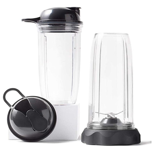 2 stk. Flip, udskiftningslåg til NB1000W 1200W Juicer, Sip og Seal Cups Blender Sort