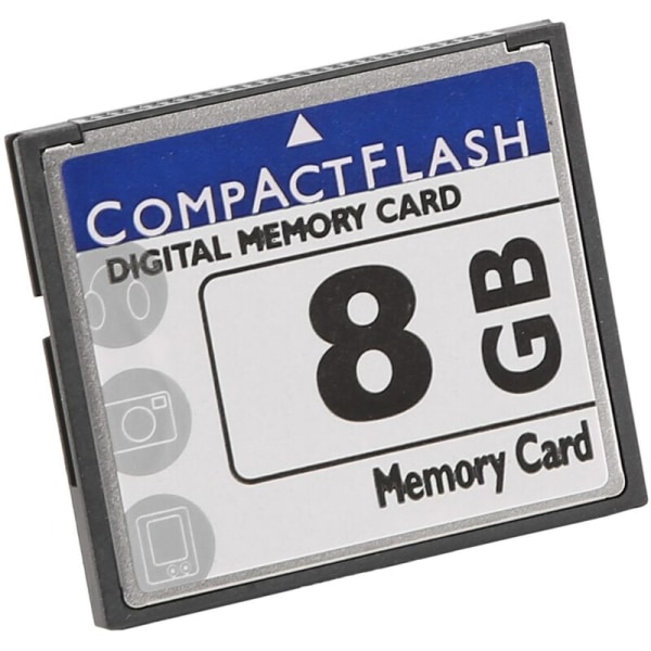 Professionelt 8 GB Compact Flash-hukommelseskort (hvid og blå)