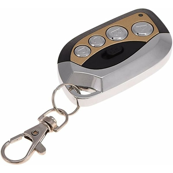 Trådløs fjernbetjening duplikator 433,92 MHz Universal elektrisk kloning garageport fjernbetjening duplikator nøgle fob (GV608，Guld)