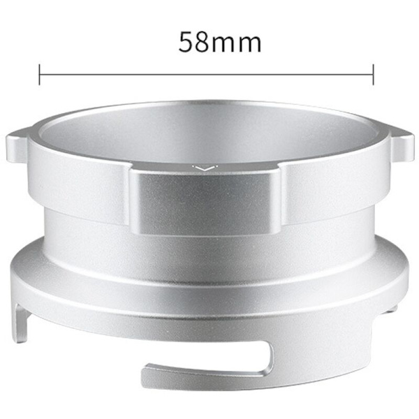 58MM Aluminiumlegering Roterende Spænde Pulver Ring til Kaffe Pulver Modtagende Ring Kaffe Pulver Modtagende Ring