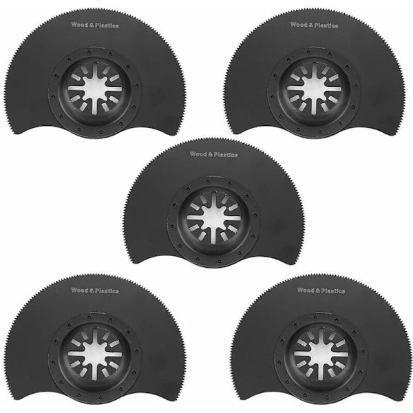 Sats med oscillerande cirkelsågblad från Pieces, högkolstål, multifunktionell oscillerande multiverktyg för skärning av trä och plast