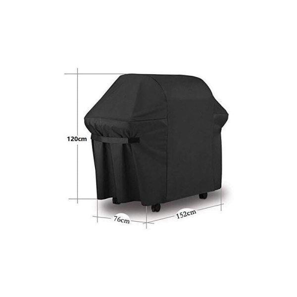 Barbecue Cover BBQ Protective Tarpaulin Grill Cover Anti-UV/Anti-water/Anti-moisture Waterproof Outdoor Barbuae Grill Black for Weber Brinkmann 420D