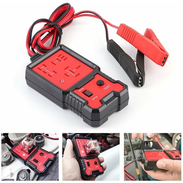 Bilrelätestare, 12V elektronisk bilrelätestare automatisk bildiagnostisk batterikontrollverktyg
