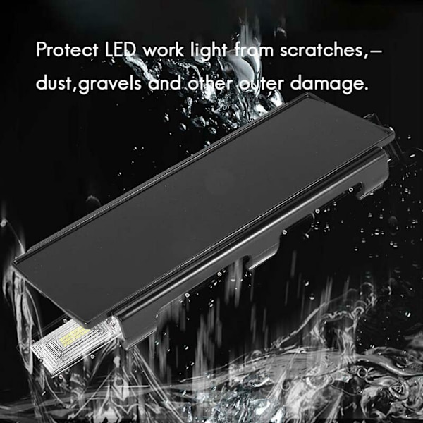 52 Tommers Beskyttende Deksel Snap On Svart For Rett Buet LED Lysstang Lastebil