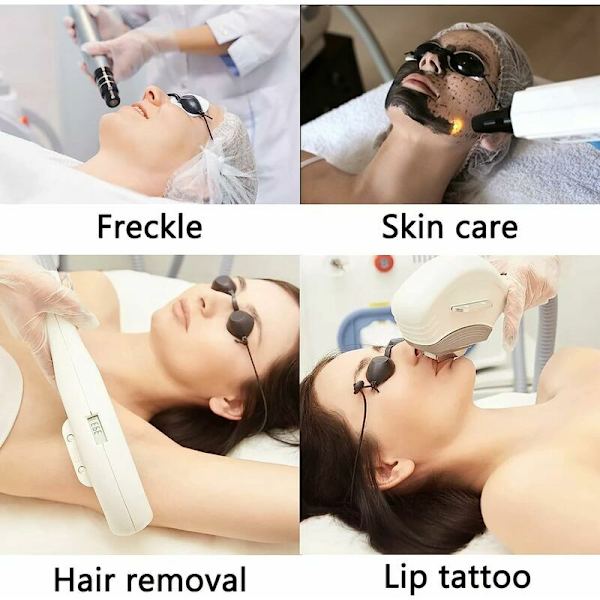 4-pack Skyddsglas för Solarium, Säkerhetsglasögon, UV-skyddsglasögon för Kosmetisk Laserbehandling, IPL-håravlägsning, UV-skydd