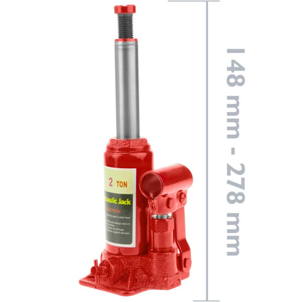 2 tonnin hydraulinen pullojaki