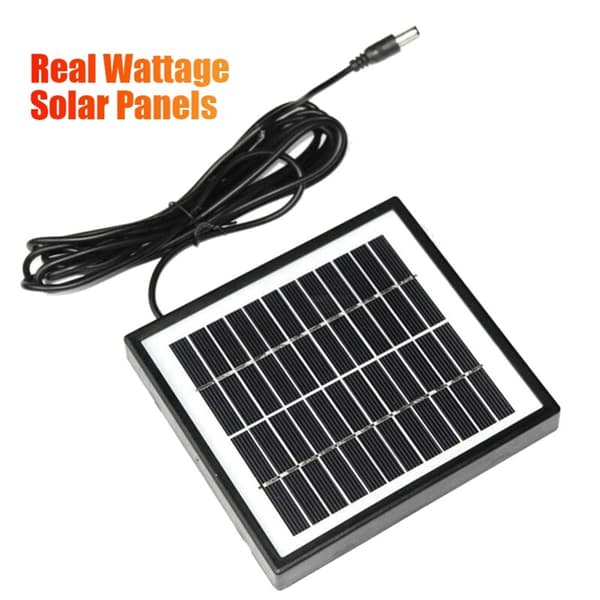 12V 2W Solcellepanel Solhagepanel DIY-deler DC-port Solcellepanel Batterimodul for Batterilader