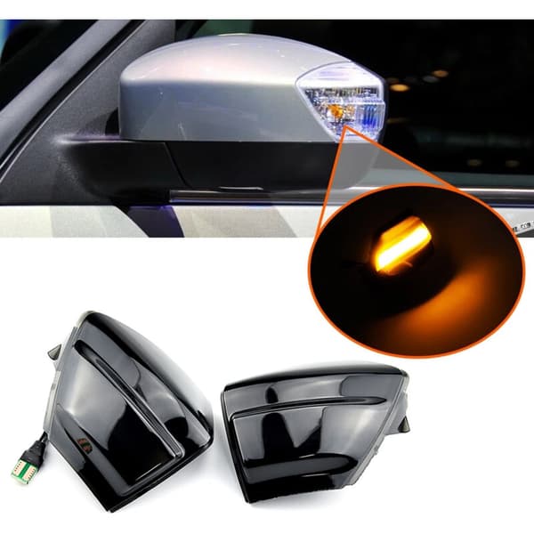 LED Dynamisk Blinklys Sidespejl Sekventiel Indikator Passer til 2007-2014 C-Max 2011-2019