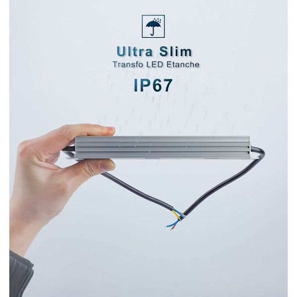 24V LED Transformer 100W Driver, IP67 Vandtæt 4.2A Strømforsyning, 220V/230V AC til DC Transformer, Konstant Spænding Lavspændings LED Driver til CCTV