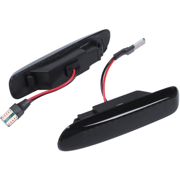 2X Circular Dynamic LED Side Marker Side Repeater Lamp Turn Signal Light For E46 3er Coupe Compact Convertible