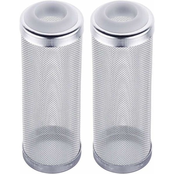 Akvarie eksternt filterfilterbeskyttelse akvariebeskyttende dæksel filter rustfrit stål akvariefilterbeskyttelsesnet 12mm 2stk