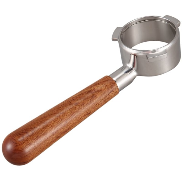Håndtak i rustfritt stål, bunn 54 mm, kaffemaskin, modifisert trehåndtak for 8-serie generelt