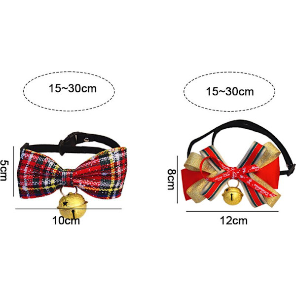 2 st julrutor hundhalsband justerbar spänne