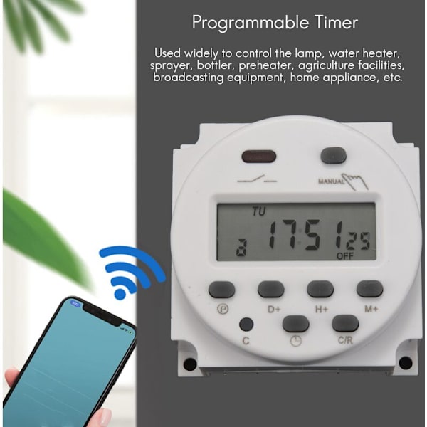 12V DC Digital LCD Programmerbar Timer 16A Amp