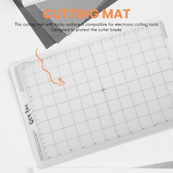 3 st skärmatta ersättning självhäftande matta med mätnät 8 x 12 tum för Cameo Explorer Plotter Machine