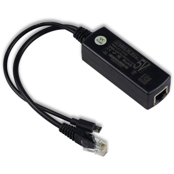 2X Standard POE Strømkildemodul Splitter 48V Til 5V2.4A USB-Interface