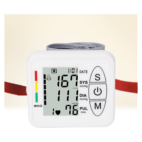 Professionel elektronisk blodtryksmåler til overarmen, intelligent nøjagtig blodtryksmåler, automatisk registrering af hypertension, arytmi