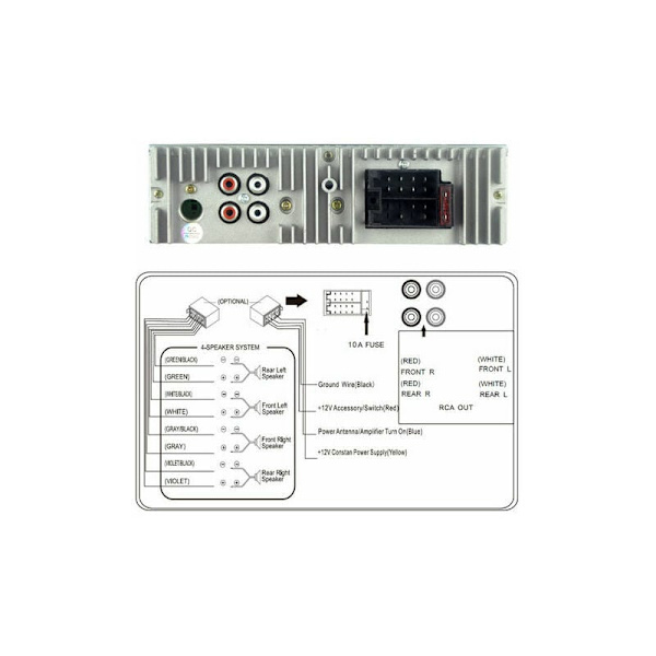7 farver Led bil stereoradio Bt autoradio dobbelt Usb hurtig opladning Usb lyd stereo Mp3 Id3 Wma Aux-In TF A2Dp håndfri Iso
