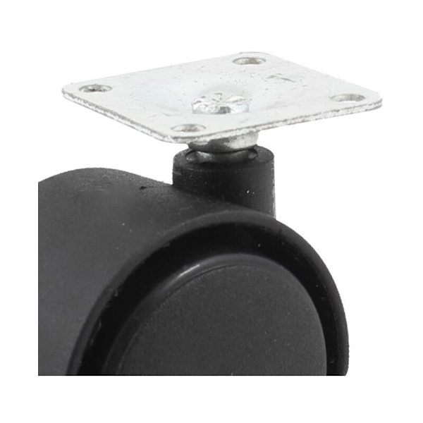 33mm metallmonterad platta 38mm dubbelhjul plast roterande hjul