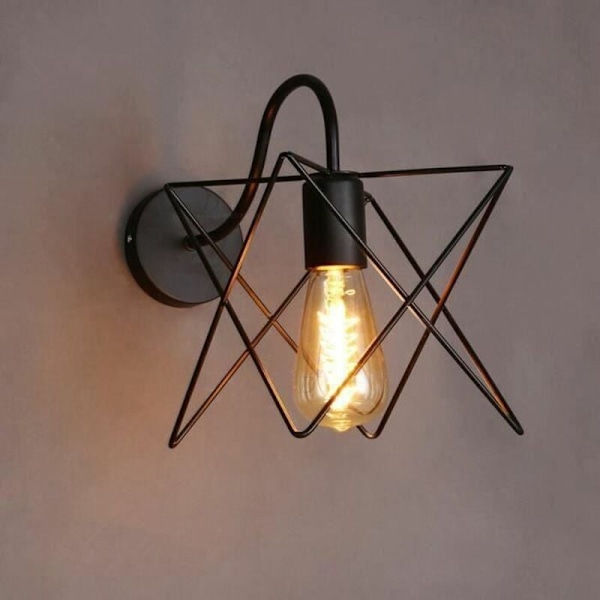 Vintage Industrielle Sorte Vegglamper - Innendørs Vegglampe Dekorasjon for Stue Korridor Soverom Cafe Bar--
