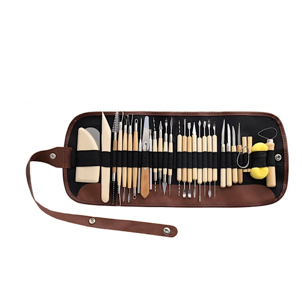 Keramikverktyg Lera Skulpturverktyg Mejslar för Potter / Keramikkonstnär Kit 30 st