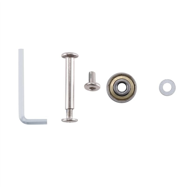 70MmX23Mm Transparent Sæt af 2 Bagage Udskiftningshjul Bagage Udskiftningsdele med Rustfrit Stål Lejer Kit