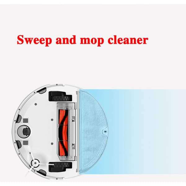 2 st Full Coverage Mopp för 1C 1T F9 D9 Robot Dammsugare Mopp Torr och Våt Mopp Delar Duk Trasor Vattentank