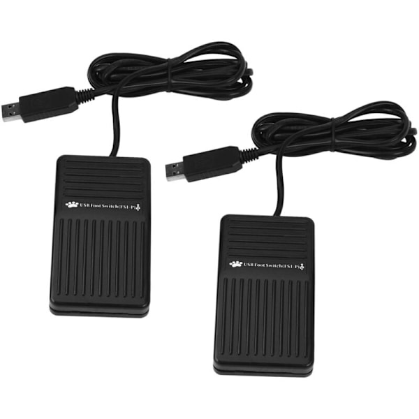 2X USB PC Tastatur Pedal Fodswitches