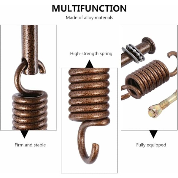 Slitstark hängande hängmattestol-kit i legering, hängande hängmatteset, gungstol, hängande hårdvara, delar, hängmattesfjäder, hängande krok, uteplats hängande stol Ac