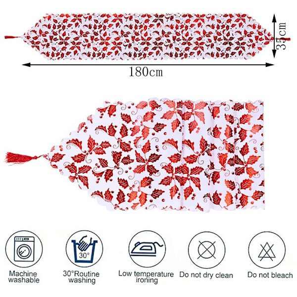 Bronzing julbordslöpare - stjärnfolie snöflinga bordsduk placemat med tofs för julbordsdekorationer, A