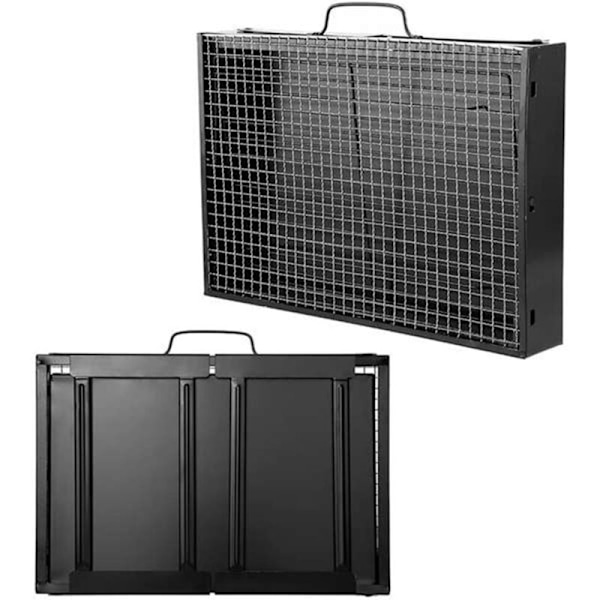 Kullgrill, Bærbar Kullgrill i Tre, Foldbar, Egnet for Utendørs Camping Grill, Strandgrill 43X30X24cm