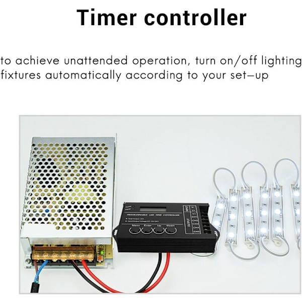 Tc420 Programmerbar Rgb Led Tidsstyring Dc4V-24V 5 Kanal Led Tidsdæmper
