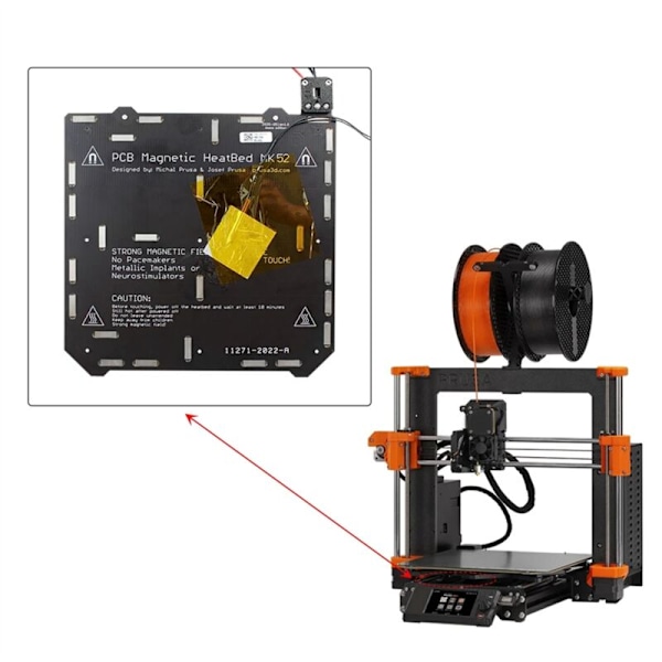 Lämmitetty sänkytermistorisetti Prusa MK4:lle, korkealaatuiset 3D-tulostin osat MK4