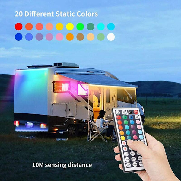 DC12V LED-controller + 44-tasters RGB-fjernbetjening IR-lysstribe-controller til 5050 2835 RGB-lysstribe