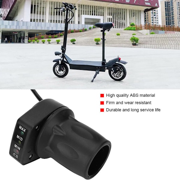Twist Throttle Grip, 36V Halv Twist Throttle med Batteriindikator til Mini Foldbare Elektriske Cykler Scootere