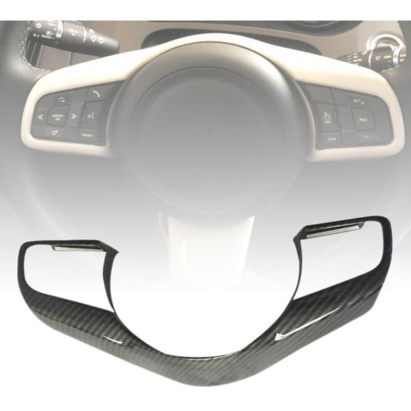Bil Styling Tilbehør ABS Fiber Rat Dekorative Trim til F-Pace E-Pace 2016-2018