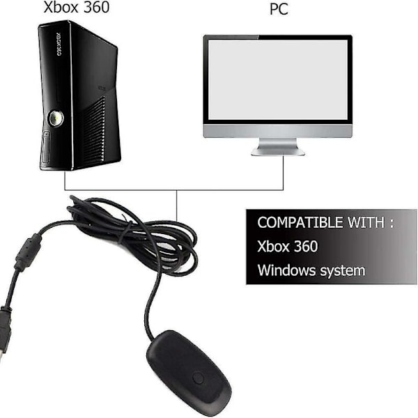 Xbox360-ohjainvastaanotin Langaton ohjain PC-langattomaan sovittimeen