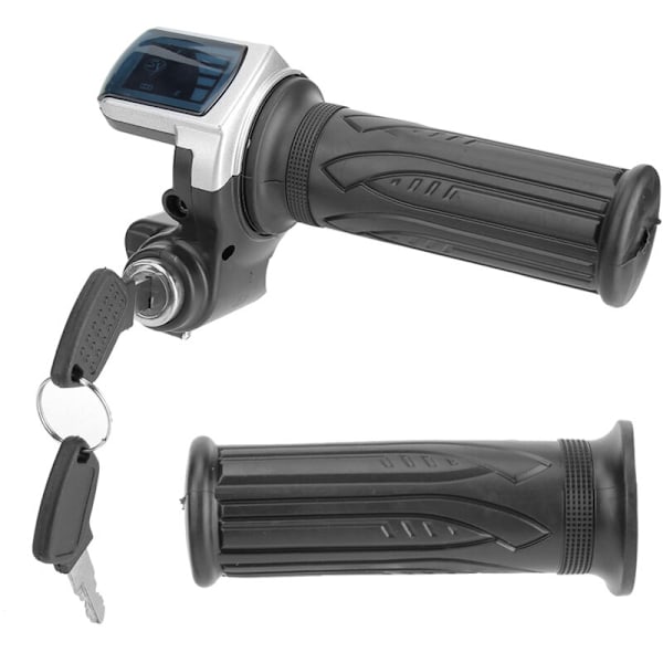 36V Halv Twist Throttle med LED Strømindikator Nøglelås til Elcykler Scootere