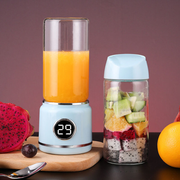 Bærbar USB Elektrisk Juicer Blender Mini Miksere Juicere Fruktekstraktorer Mat Multifunksjon Sportsflaske Juicemugge Rosa