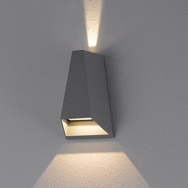 Lille væglampe lys 8W LED nattelys 3000K op og ned væglamper til indendørs soveværelse hotel, hvid