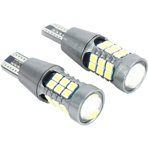 2 stk. Bil LED Blinklys 3030 27Smd T15 Baklygte Dekodning Brems Halepære Udskiftning Sort og Hvid