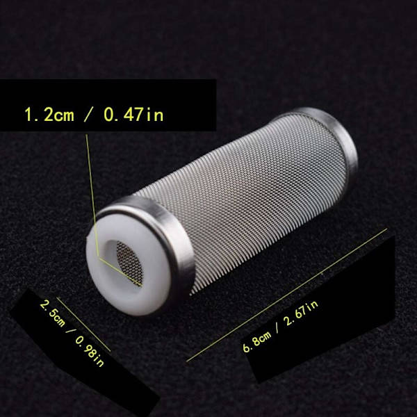 Akvarie eksternt filterfilterbeskyttelse akvariebeskyttende dæksel filter rustfrit stål akvariefilterbeskyttelsesnet 12mm 2stk