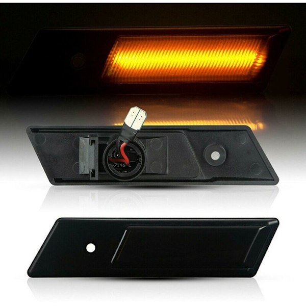Sidoblinkers för 3 5 7-serien E32 E34 E36 1990-1996 LED Sekventiell lampa Dynamisk blinker I