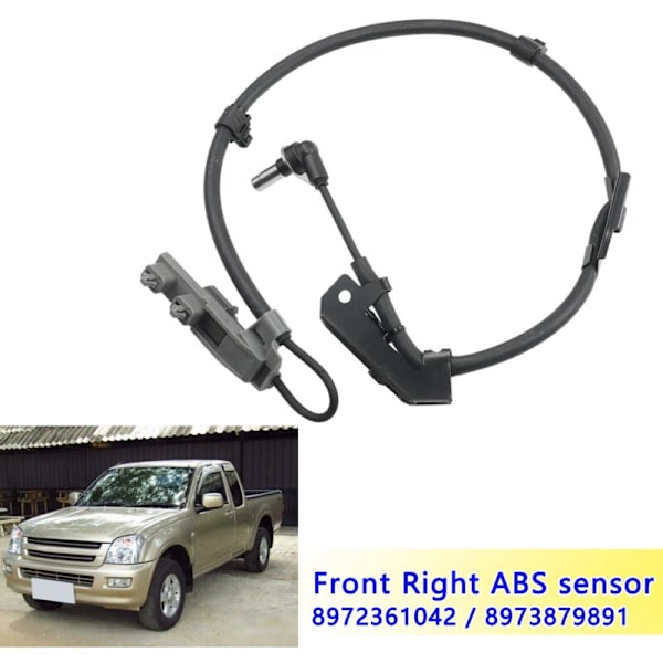 Uusi oikea ABS-nopeustunnistin FR-luistonestoanturi D-Max / Rodeo 2.5TD / 3.0TD 2003+ 8972361042 / 8973879891