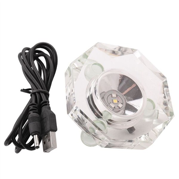 Multi-Color Crystal LED Lys Base Automatisk Blinkende Base Farve Show Stand Belyste Display Plade med Flad Top Overflade