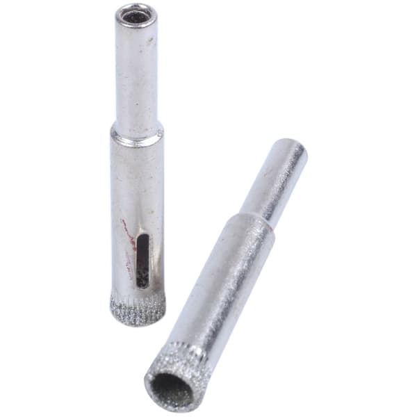 12 stk 8mm rett skaft glass hullsag bor