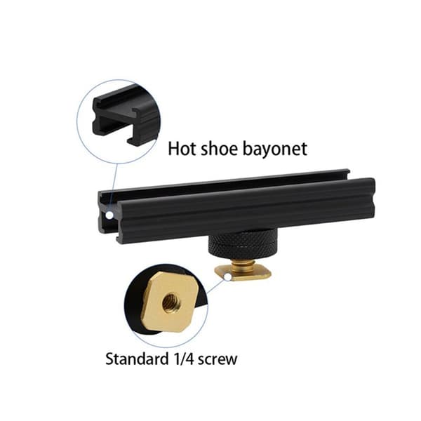 Flash Base Reflector Flash Guide Photography Fill Light Bracket Multi-Position Live Broadcast Slide Bracket for Phone,D